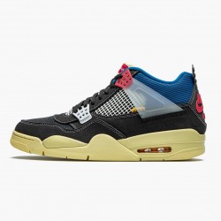 Air Jordan 4 Retro "Union Off Noir" DC9533 001 Off Noir/Brigade Modrý-Dark Smo AJ4 Jordánské boty