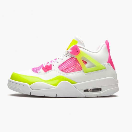 Air Jordan 4 Retro Bílý Lemon Růžový CV7808 100 Bílý/Lemon Venom/Růžový Blast AJ4 Jordánské boty