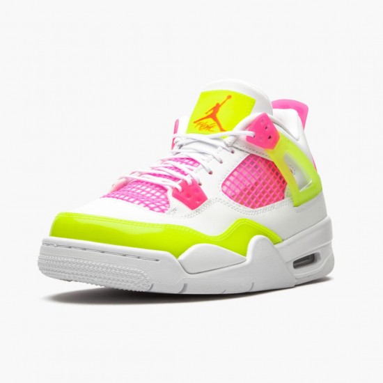 Air Jordan 4 Retro Bílý Lemon Růžový CV7808 100 Bílý/Lemon Venom/Růžový Blast AJ4 Jordánské boty