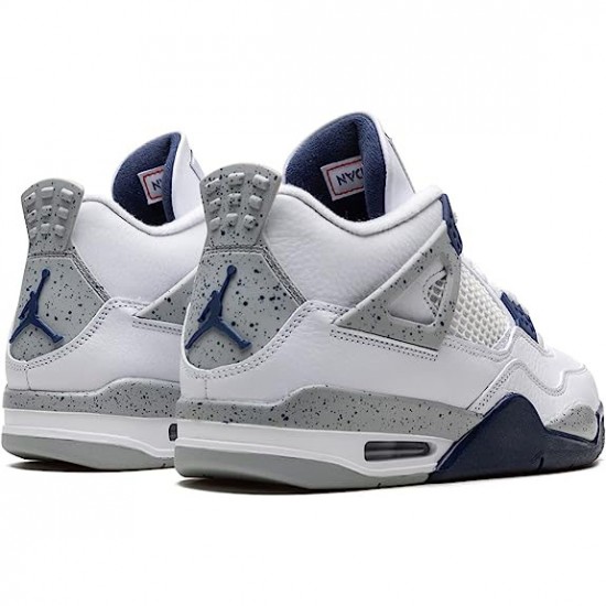 Air Jordan 4 Midnight  Navy Bílý Midnight Navy Light Smoke Šedá-Fire Červené DH6927-140