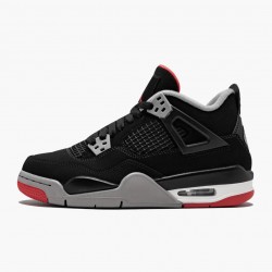 Nike Air Jordan 4 Retro "Bred" 2019 Release Černá/Cement Šedá-Summit Bílý AJ4 Tenisky 308497 060