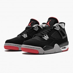 Nike Air Jordan 4 Retro "Bred" 2019 Release Černá/Cement Šedá-Summit Bílý AJ4 Tenisky 308497 060