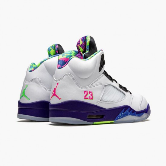 Air Jordan 5 Retro Alternate Bel-Air Bílý Růžový-Ghost Zelená DB3335 100