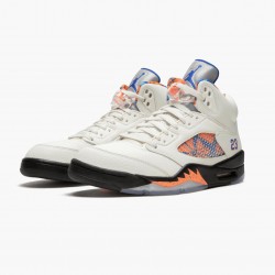 Air Jordan 5 Retro "International Flight" Sail/Racer Modrý-Cone-Černá 136027 148 AJ5 Jordánské boty