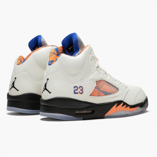 Air Jordan 5 Retro International Flight Sail/Racer Modrý-Cone-Černá 136027 148 AJ5 Jordánské boty