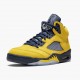 Air Jordan 5 Retro Michigan (2019) Amarillo/College Navy CQ9541 704