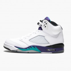 Nike Air Jordan 5 Retro "Grape" Bílý/New Emerald-Grp Ice-Blk Pánské 136027 108 AJ5 Tenisky