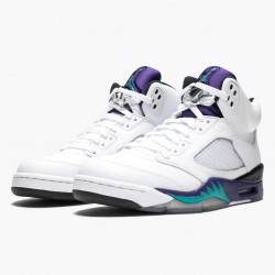 Nike Air Jordan 5 Retro "Grape" Bílý/New Emerald-Grp Ice-Blk Pánské 136027 108 AJ5 Tenisky