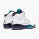 Nike Air Jordan 5 Retro Grape Bílý/New Emerald-Grp Ice-Blk Pánské 136027 108 AJ5 Tenisky