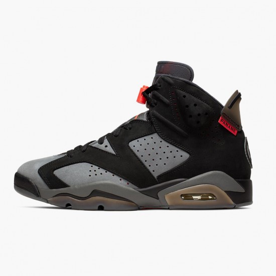 Air Jordan 6 Retro PSG Paris Saint-Germain CK1229 001 Iron Šedá/Infrared 23-Černá AJ6 Černá Jordánské boty