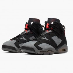 Air Jordan 6 Retro "PSG Paris Saint-Germain" CK1229 001 Iron Šedá/Infrared 23-Černá AJ6 Černá Jordánské boty