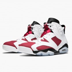 Air Jordan Retro 6 "Carmine" 384664 160 Bílý/Carmine-Černá AJ6 Černá Jordánské boty