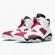 Air Jordan Retro 6 Carmine 384664 160 Bílý/Carmine-Černá AJ6 Černá Jordánské boty