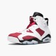 Air Jordan Retro 6 Carmine 384664 160 Bílý/Carmine-Černá AJ6 Černá Jordánské boty