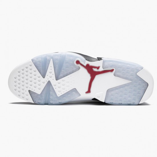 Air Jordan Retro 6 Carmine 384664 160 Bílý/Carmine-Černá AJ6 Černá Jordánské boty