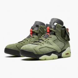 Travis Scott x Air Jordan 6 Retro "Olive" CN1084 200 Medium Olive/Černá-Sail/Univer AJ6 Černá Jordánské boty