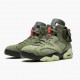 Travis Scott x Air Jordan 6 Retro Olive CN1084 200 Medium Olive/Černá-Sail/Univer AJ6 Černá Jordánské boty