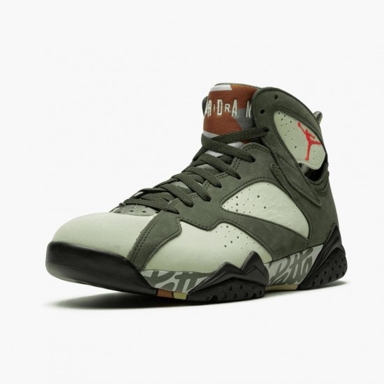 Air Jordan 7 Retro Patta Icicle Icicle/Sequoia-River Rock/Ligh AT3375 100 AJ7 Jordánské boty